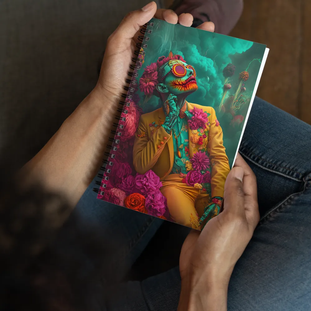 Floral Sugar Skull Dream 
 Spiral Notebook | 140 pages