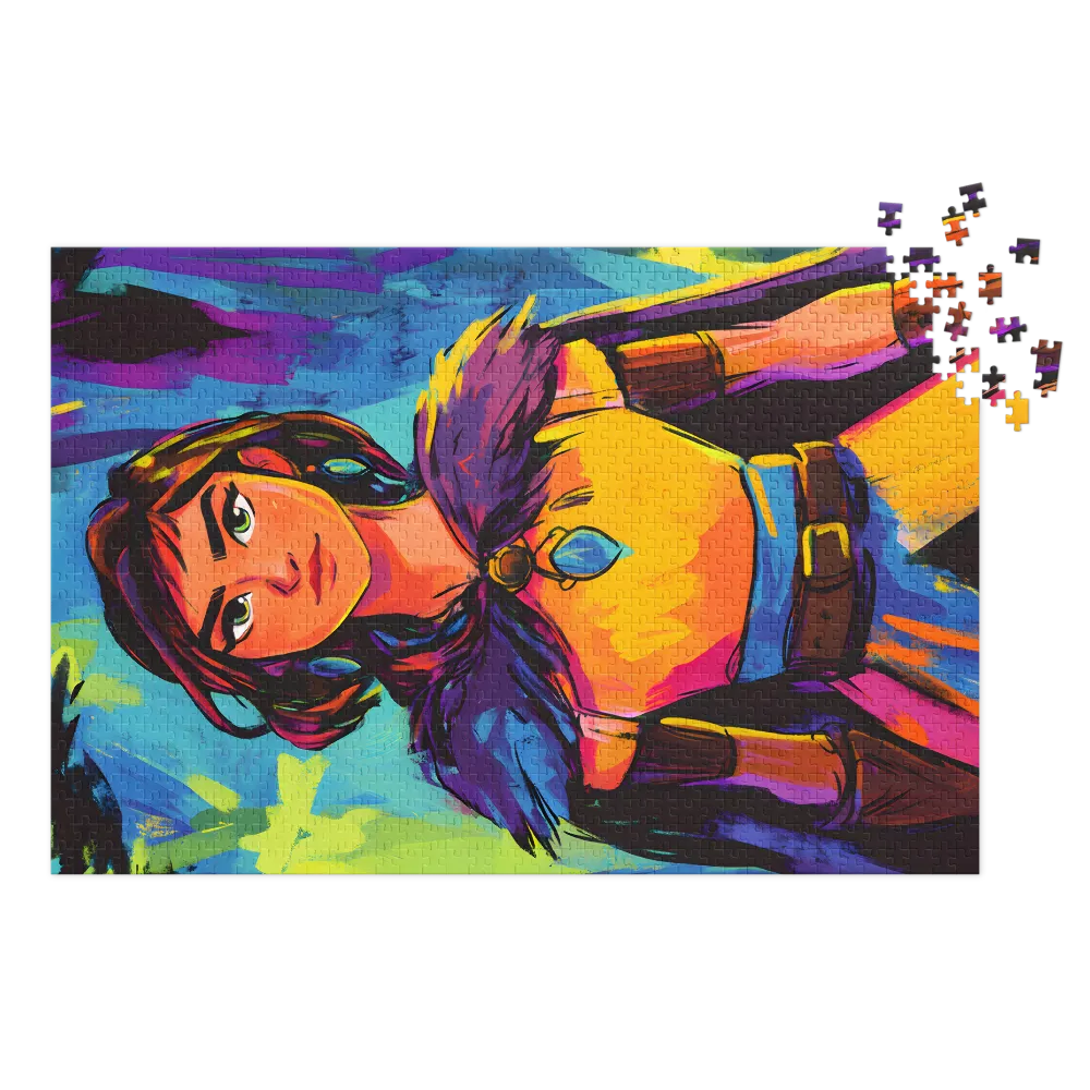 Vibrant Female Character Portrait