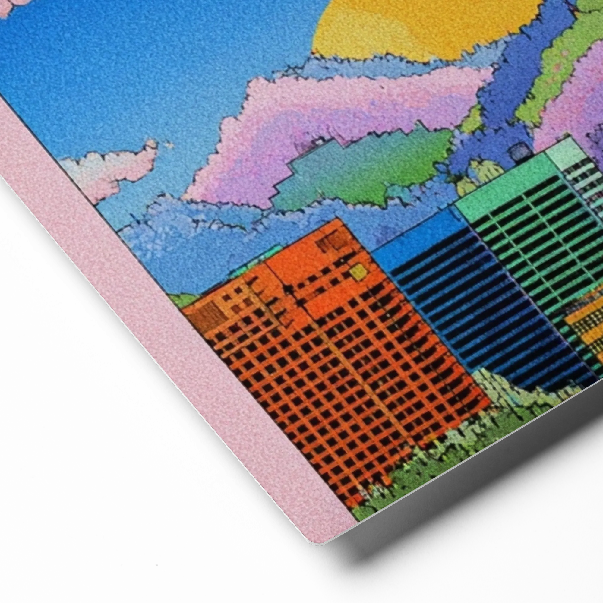 Retro Sun Cityscape | Art Print