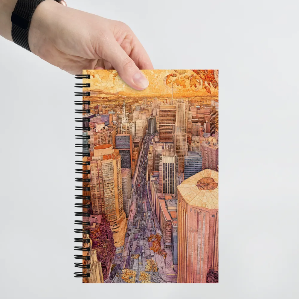 Urban Mosaic Panorama 
 Spiral Notebook | 140 pages