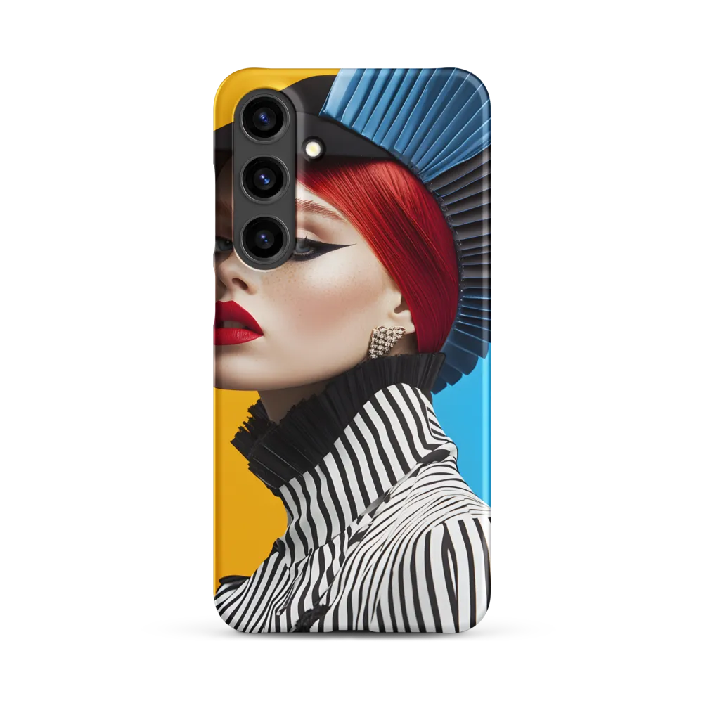 Bold Red Hair Model Portrait | Phone Case