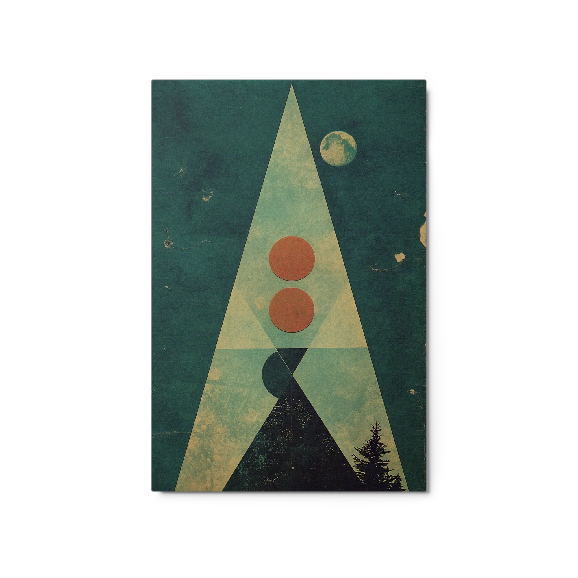 Geometric Mountain Landscape