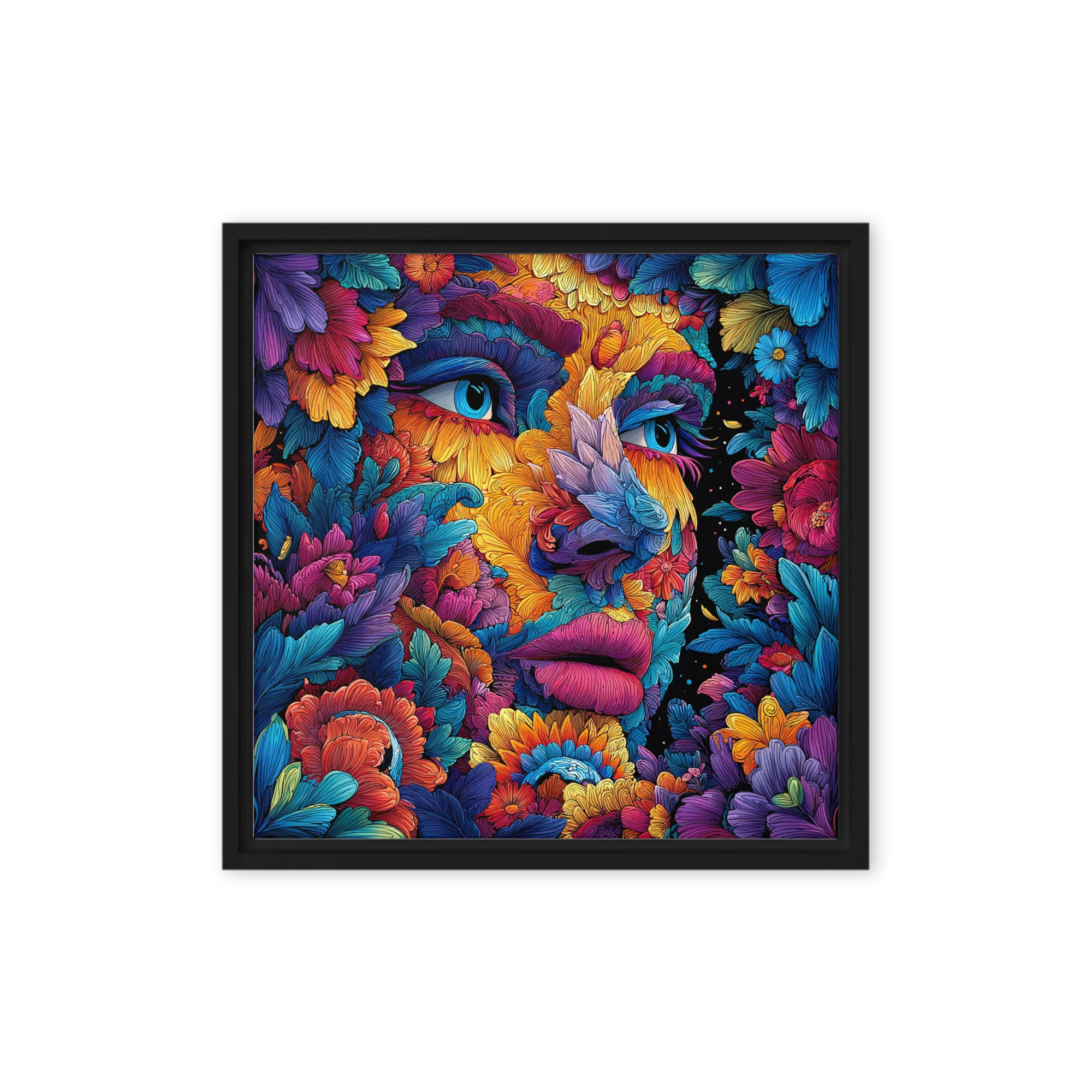 Art Nouveau Floral Portrait