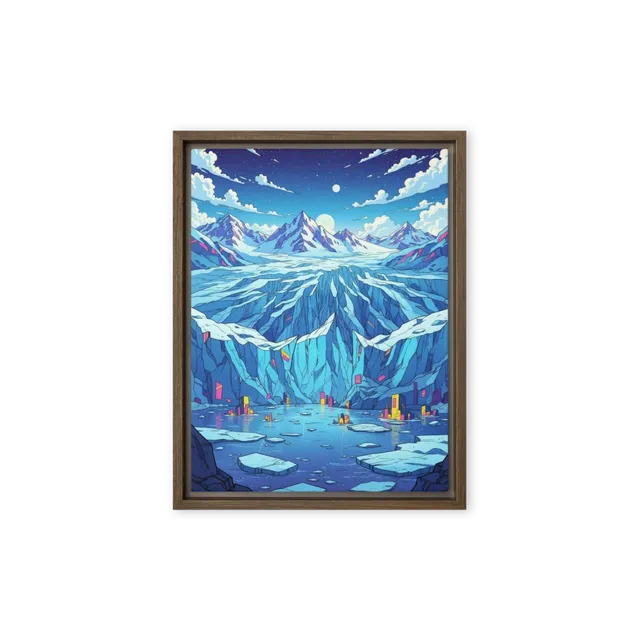 Futuristic Glacier City | Art Print