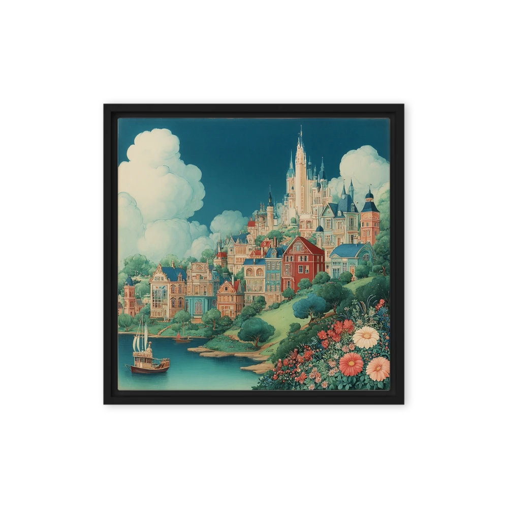 The Enchanted Coastal Haven | Art Print
