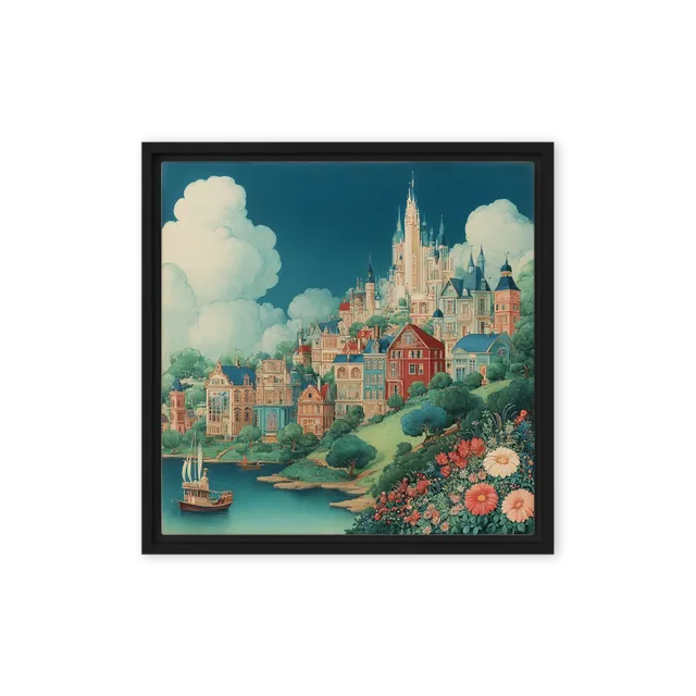 The Enchanted Coastal Haven | Art Print