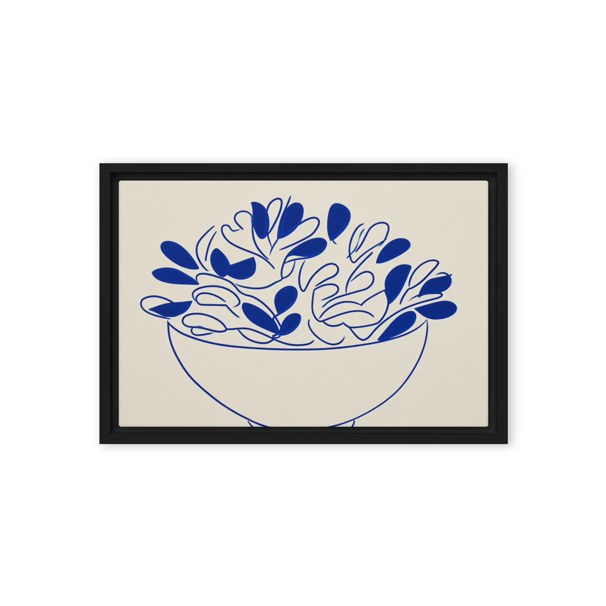 Cobalt Foliage Bowl | Art Print