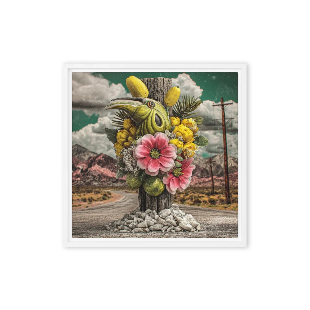 Desert Hornbill Totem | Art Print