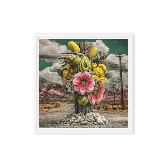 Desert Hornbill Totem | Art Print