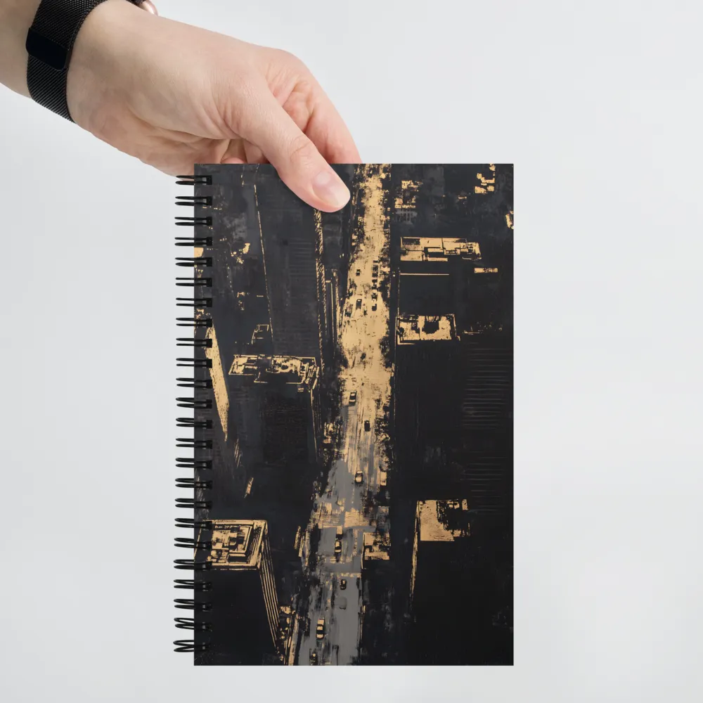 Urban Golden Echoes 
 Spiral Notebook | 140 pages