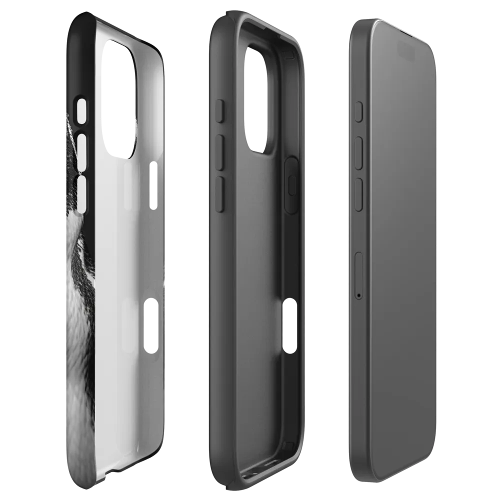 Black and White Penguin Portrait | Phone Case