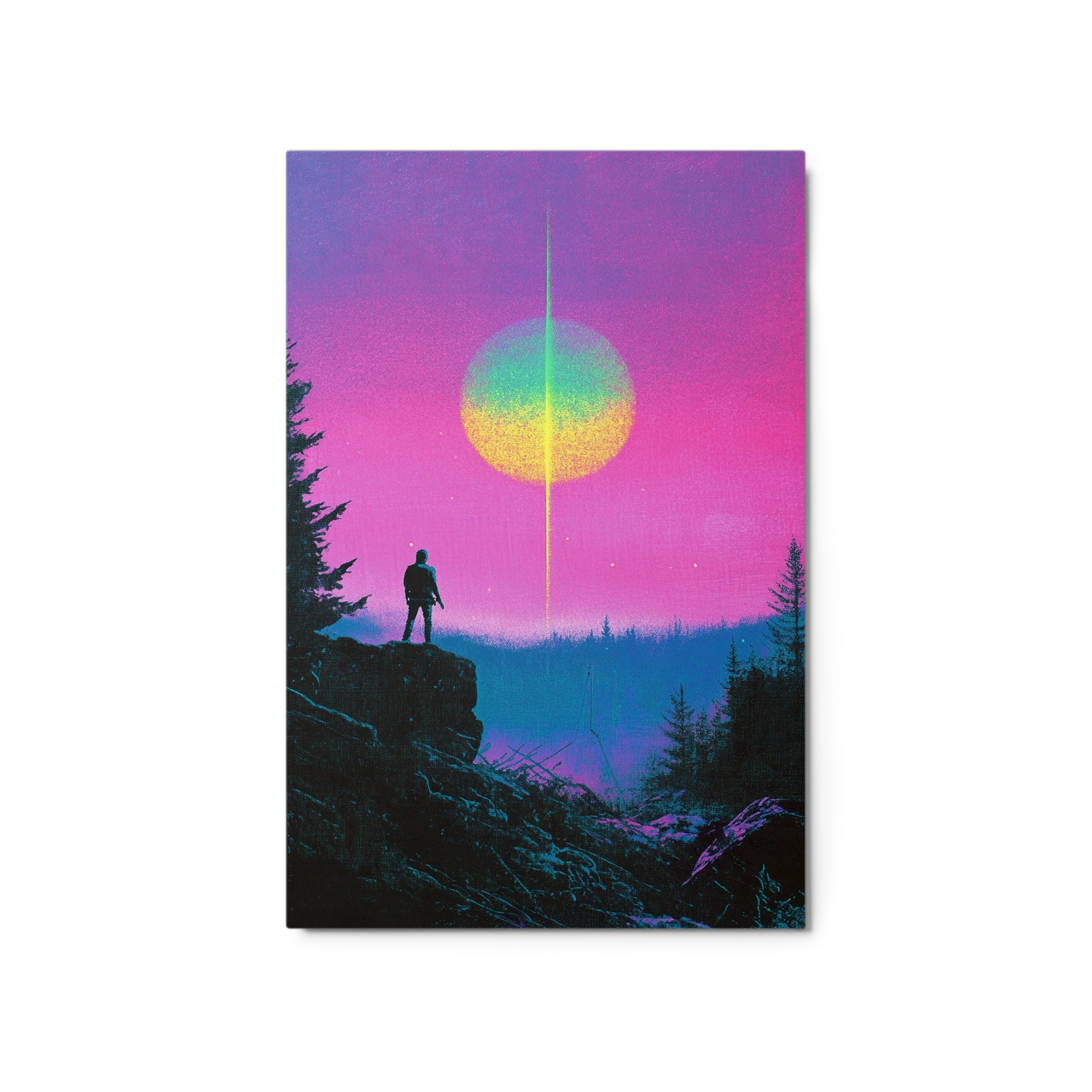 Surreal Landscape with Silhouette
