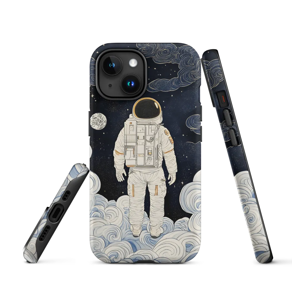 Astronaut in Clouds Illustration | Phone Case