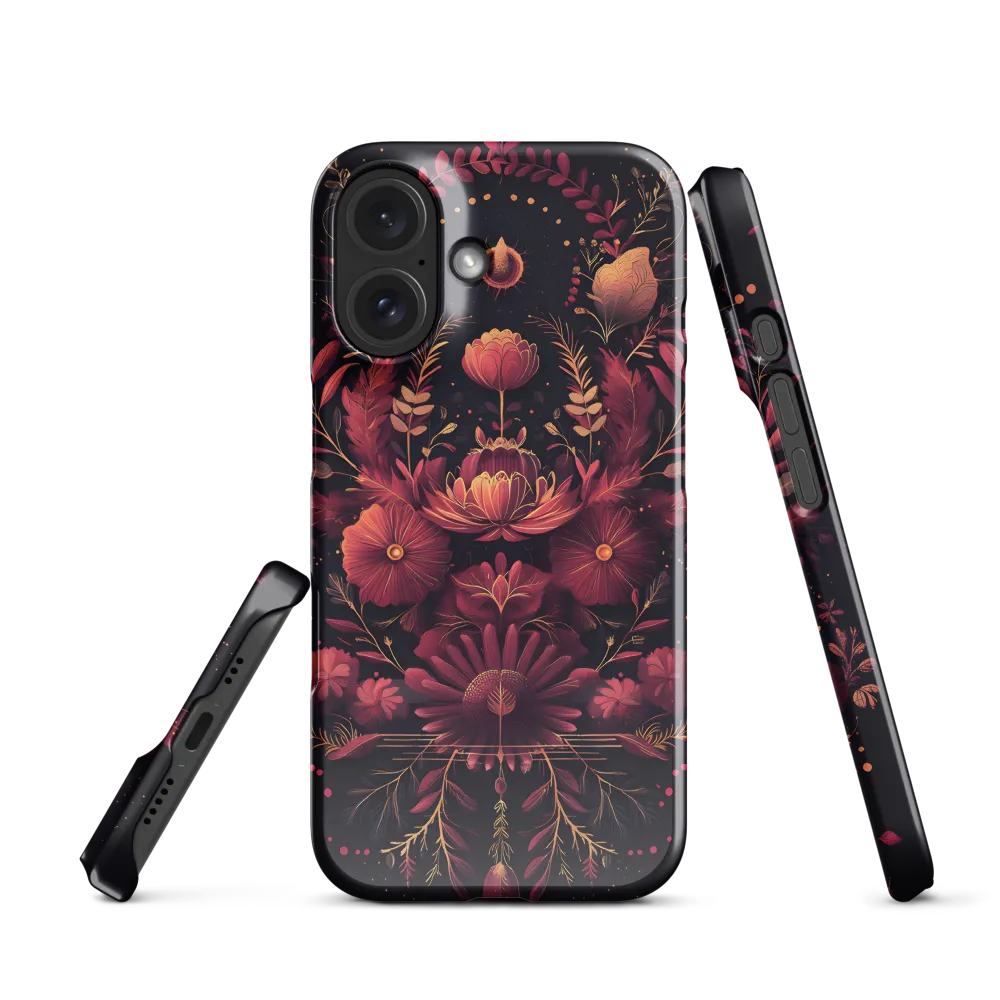 Golden Floral Symmetry 
 iPhone 11 Pro | Snap Case