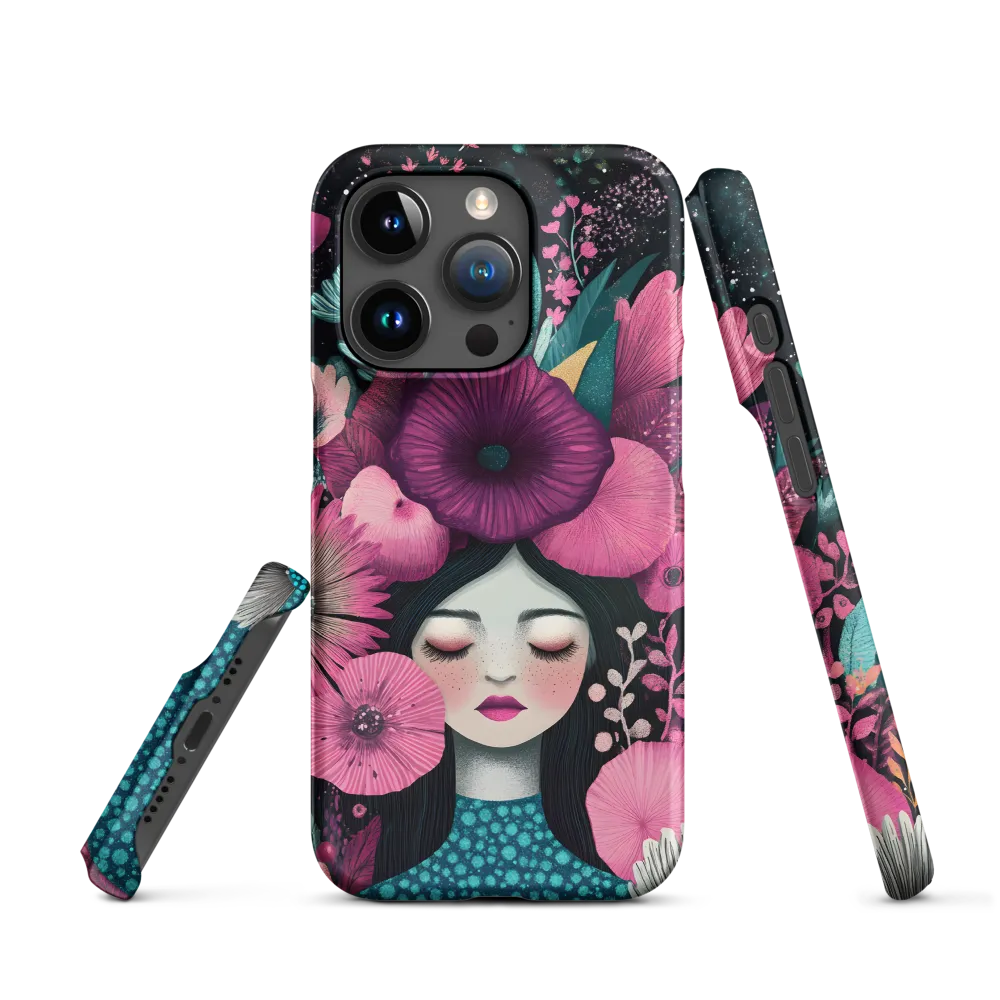 Floral Dreamscape Portrait | Phone Case