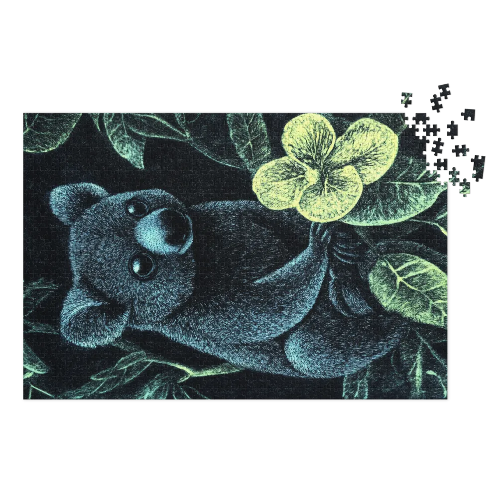 Koala Ink Illustration | Jigsaw Puzzle (252/520 pieces)
