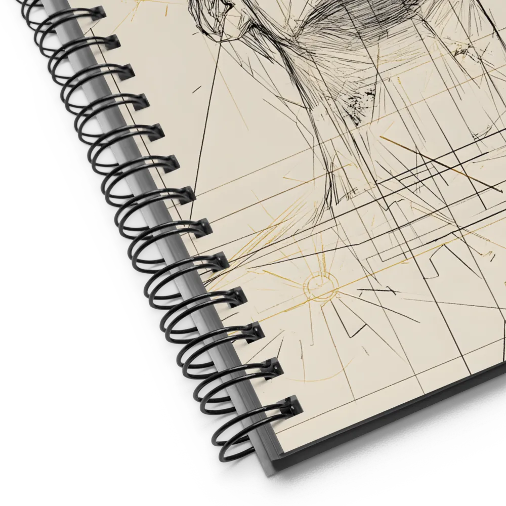 Upward Gaze in Lines 
 Spiral Notebook | 140 pages