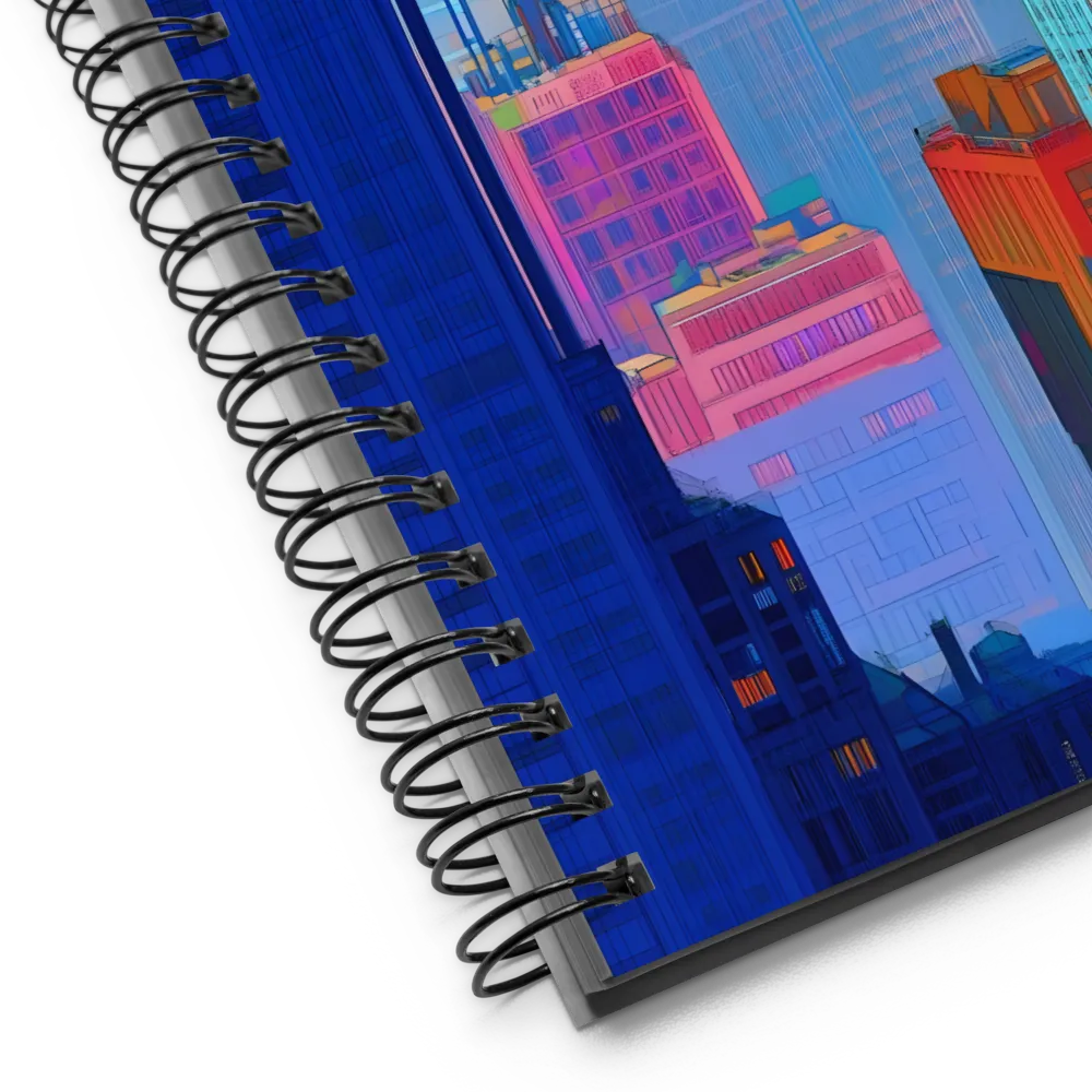 Electric Cityscape 
 Spiral Notebook | 140 pages