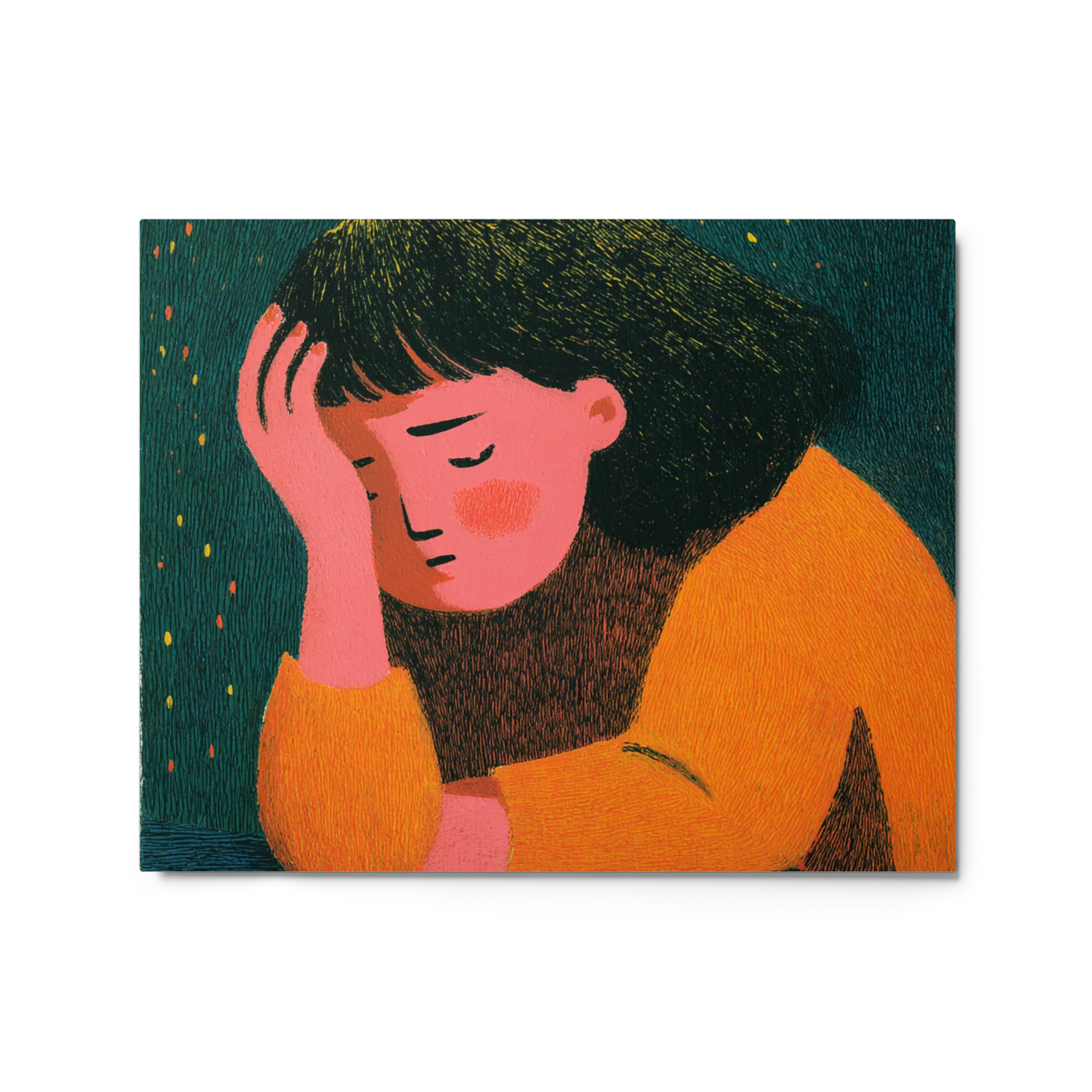 Quiet Contemplation 
 Canvas with Black Frame