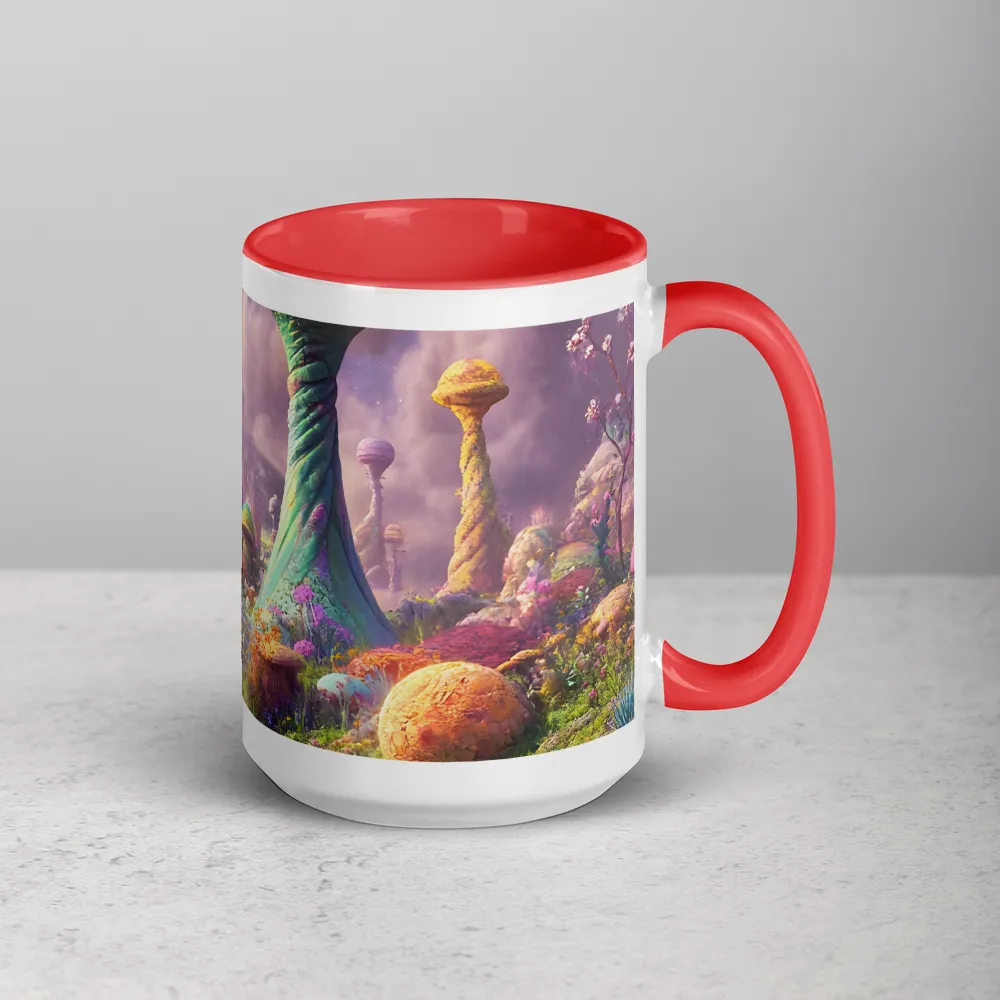 Fungal Odyssey 
 Mug with Dark Green inside