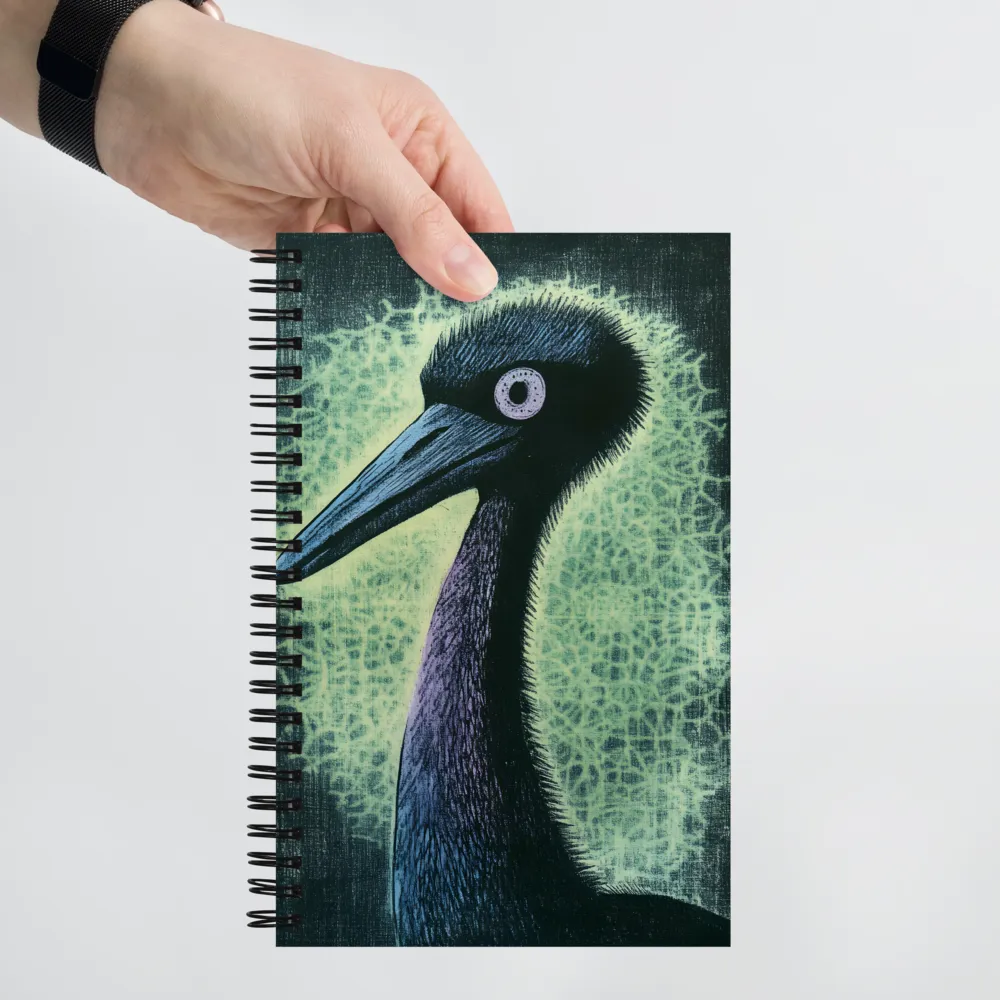 Enigmatic Bird Profile 
 Spiral Notebook | 140 pages
