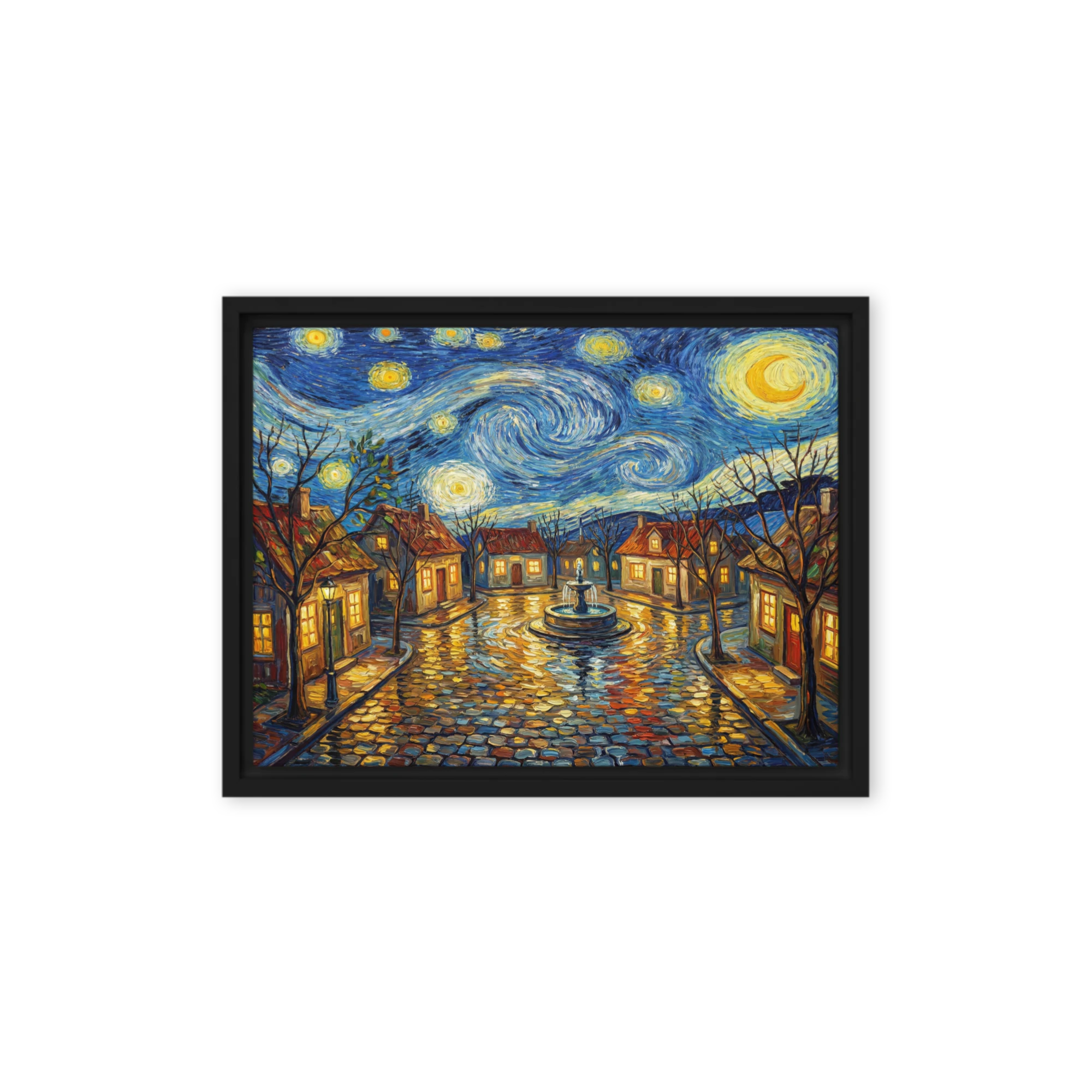Starry Village Night