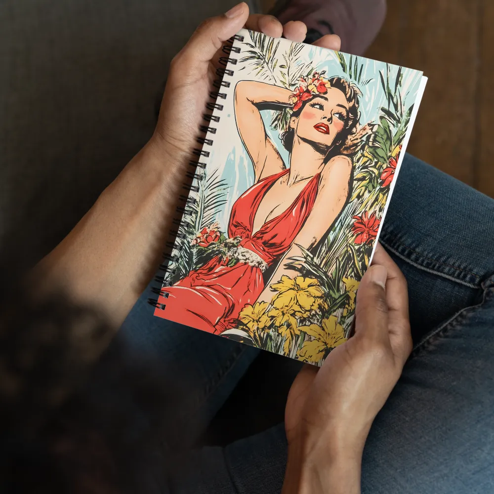 Tropical Pin-up Dream 
 Spiral Notebook | 140 pages
