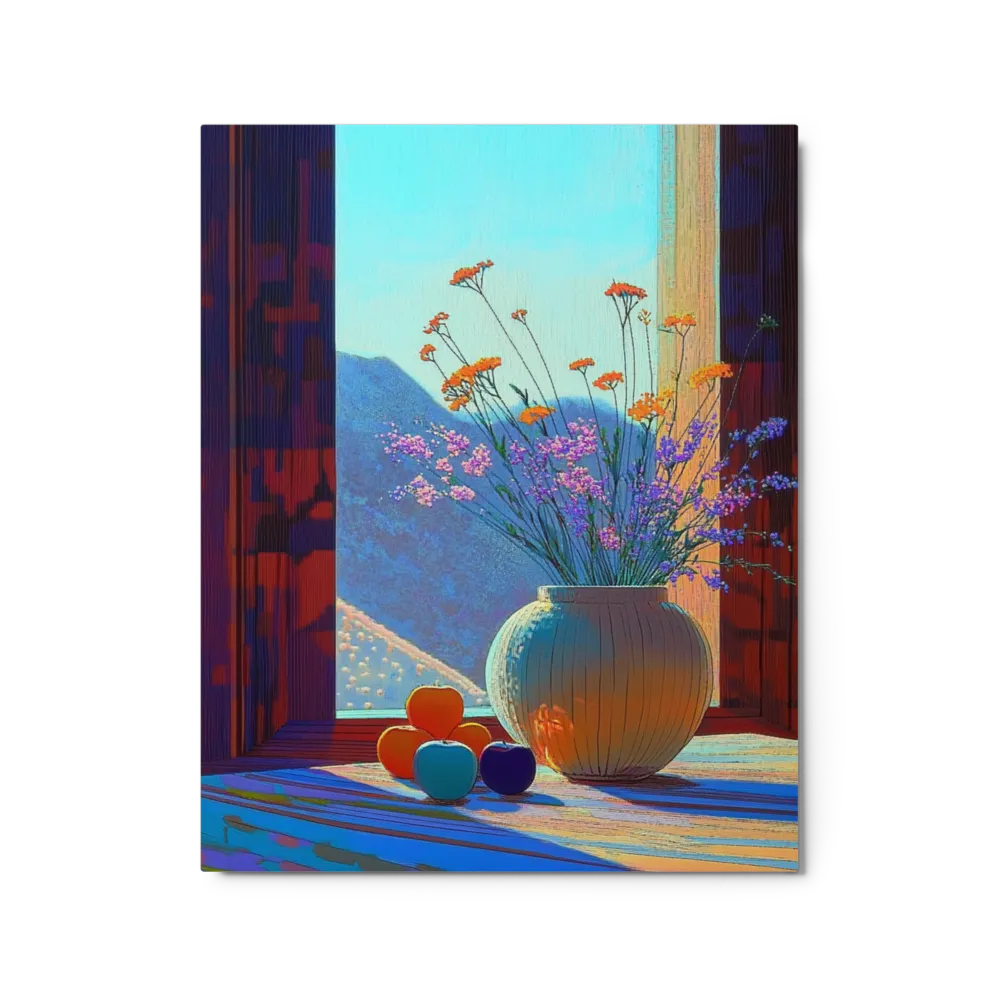 Window to the Hills 
 Canvas with Black Frame