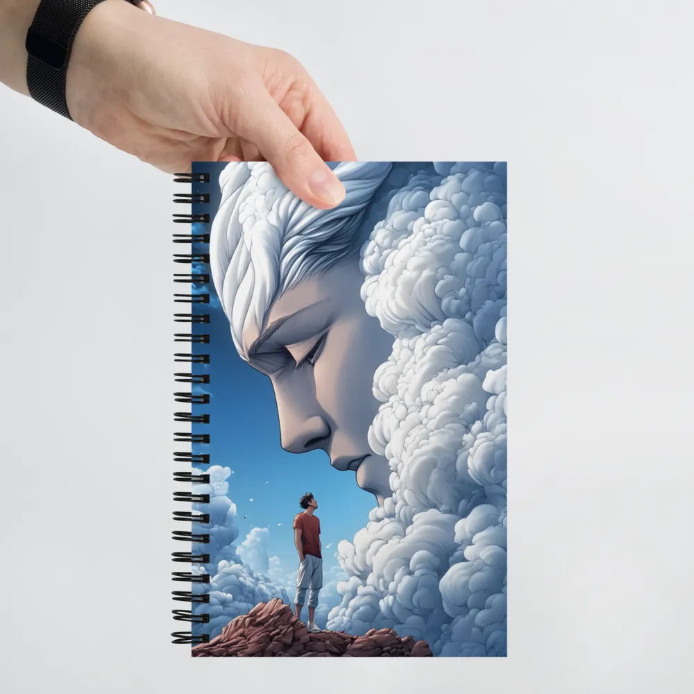 The Gaze of the Sky Titan 
 Spiral Notebook | 140 pages