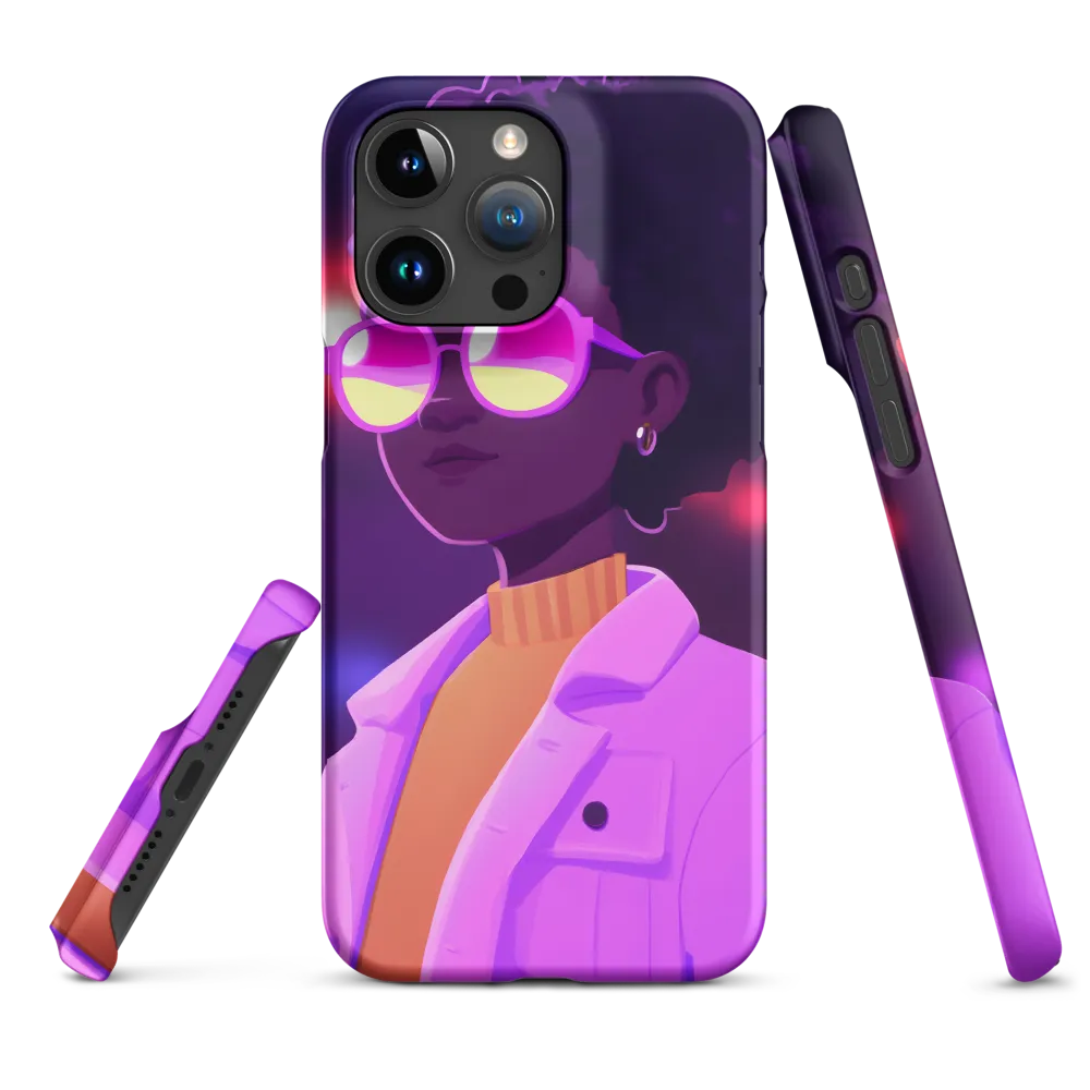 Stylish Portrait with Sunglasses | Phone Case