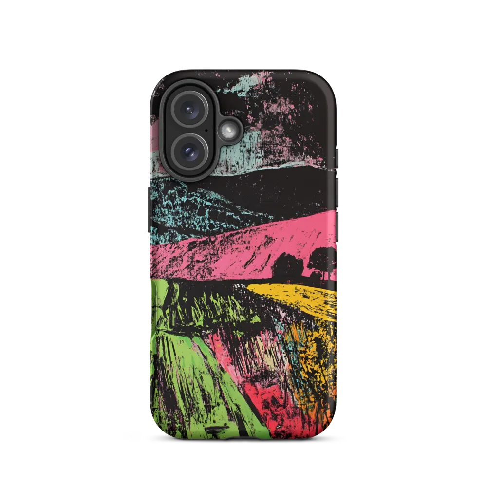 Neon Fields at Dusk | Phone Case