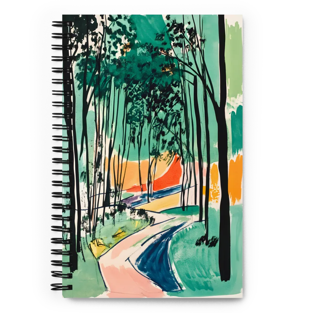 Fauvist Forest Path 
 Spiral Notebook | 140 pages