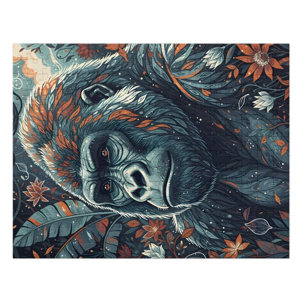 Gorilla in Bloom | Jigsaw Puzzles