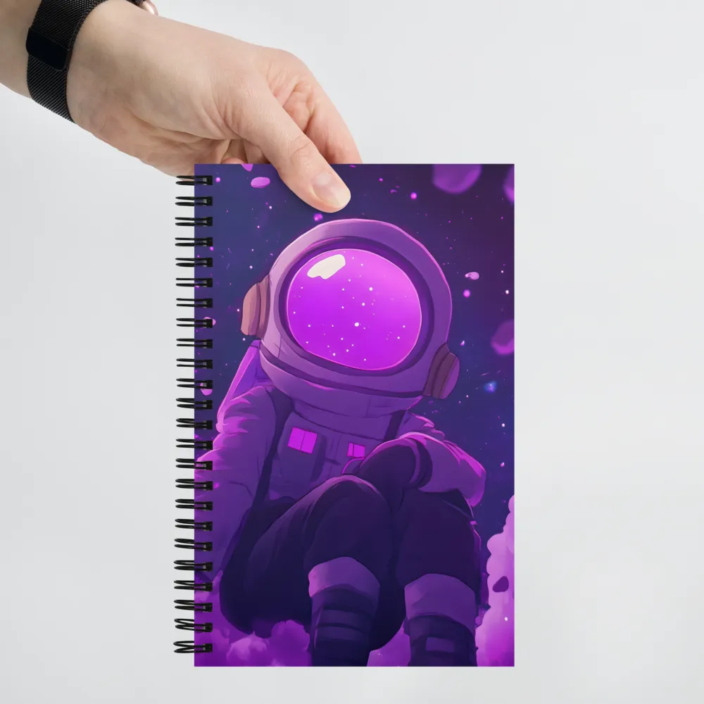 Contemplation in Cosmic Dreams | Spiral Notebook