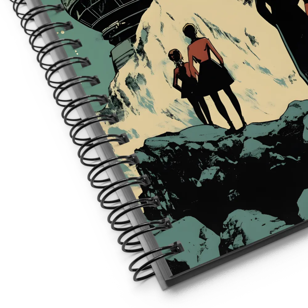 Retro-Futuristic Planetfall 
 Spiral Notebook | 140 pages