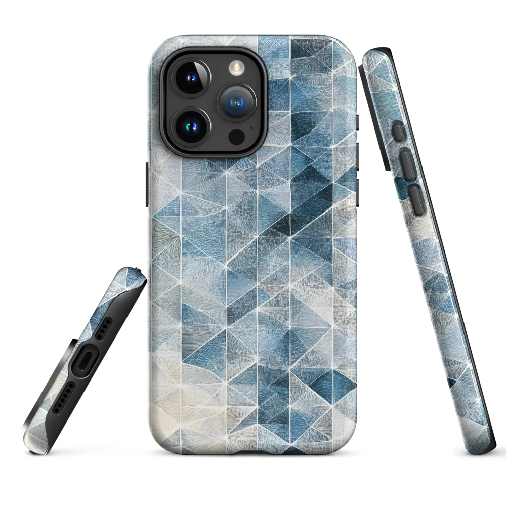 Abstract Geometric Blue Pattern | Phone Case