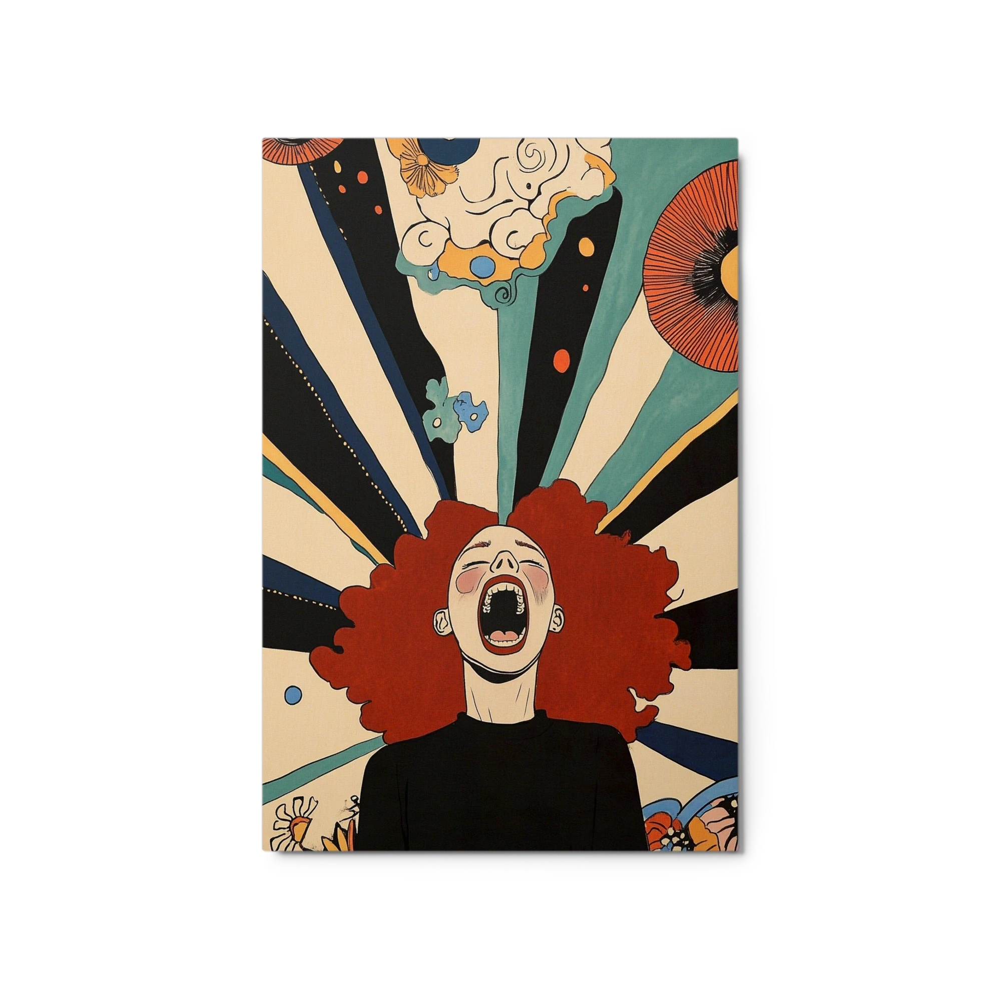 Screaming Woman Illustration