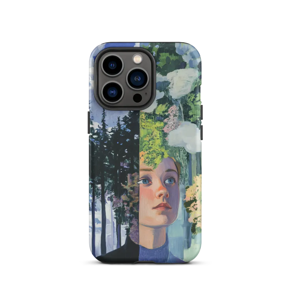 Contrast of Portrait and Nature | Phone Case