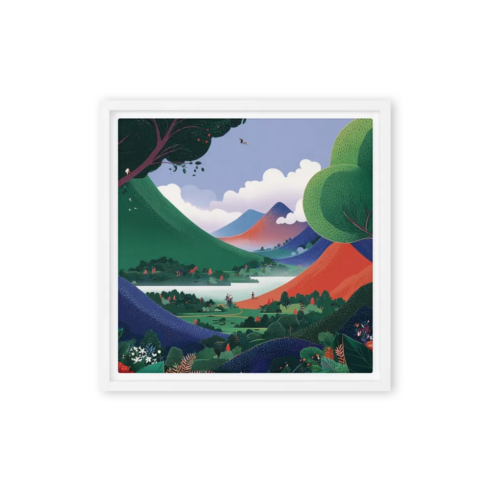 Serene Hills 
 Canvas | 8″x 8″