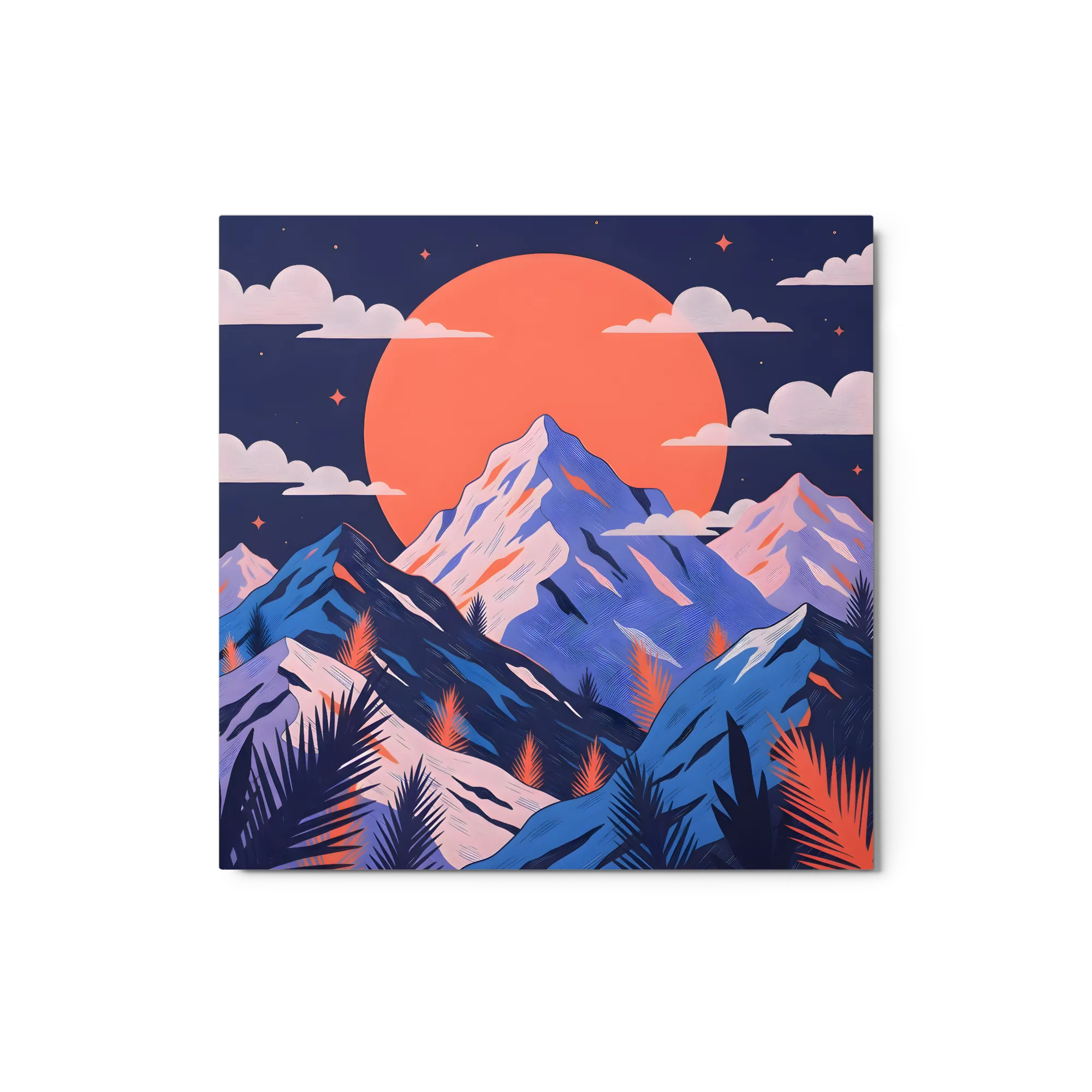 Paisaje Montañoso Crepuscular
