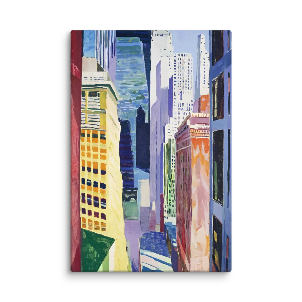 Urban Geometry 
 Canvas with Brown Frame