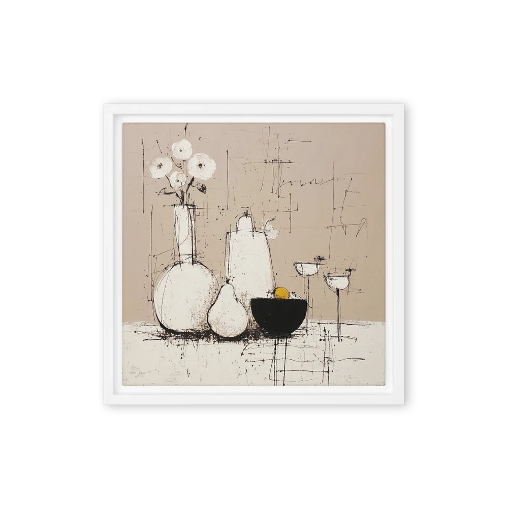 Harmony in Neutral Lines | Art Print