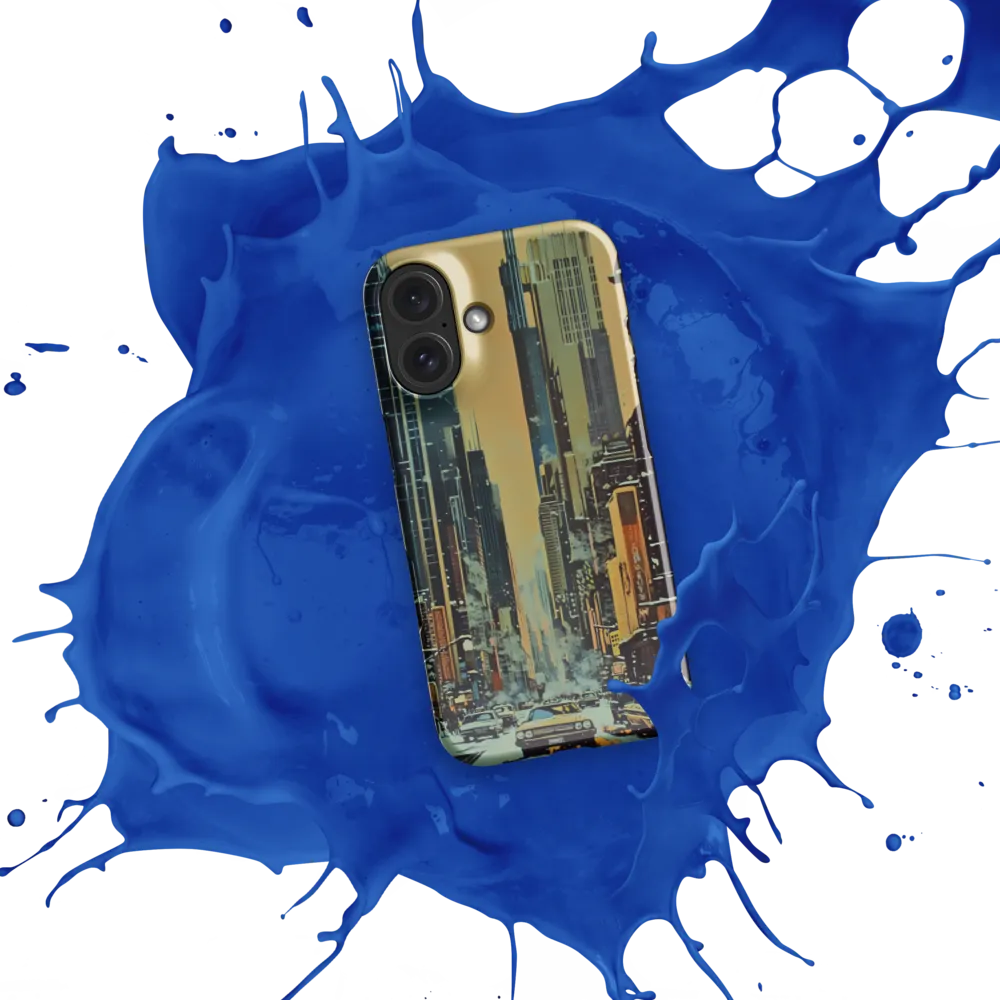 Winter Cityscape Painting 
 iPhone 16 Pro | Tough Case