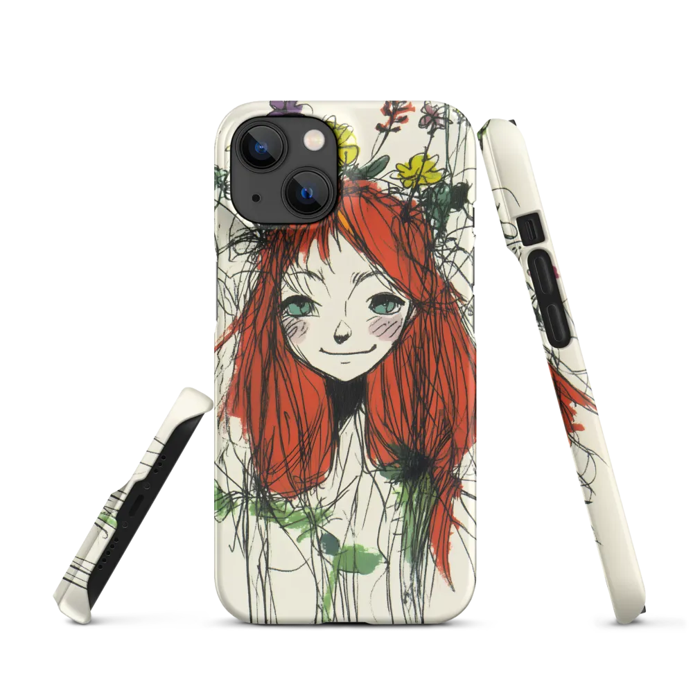 Girl with Flowers | Phone Case