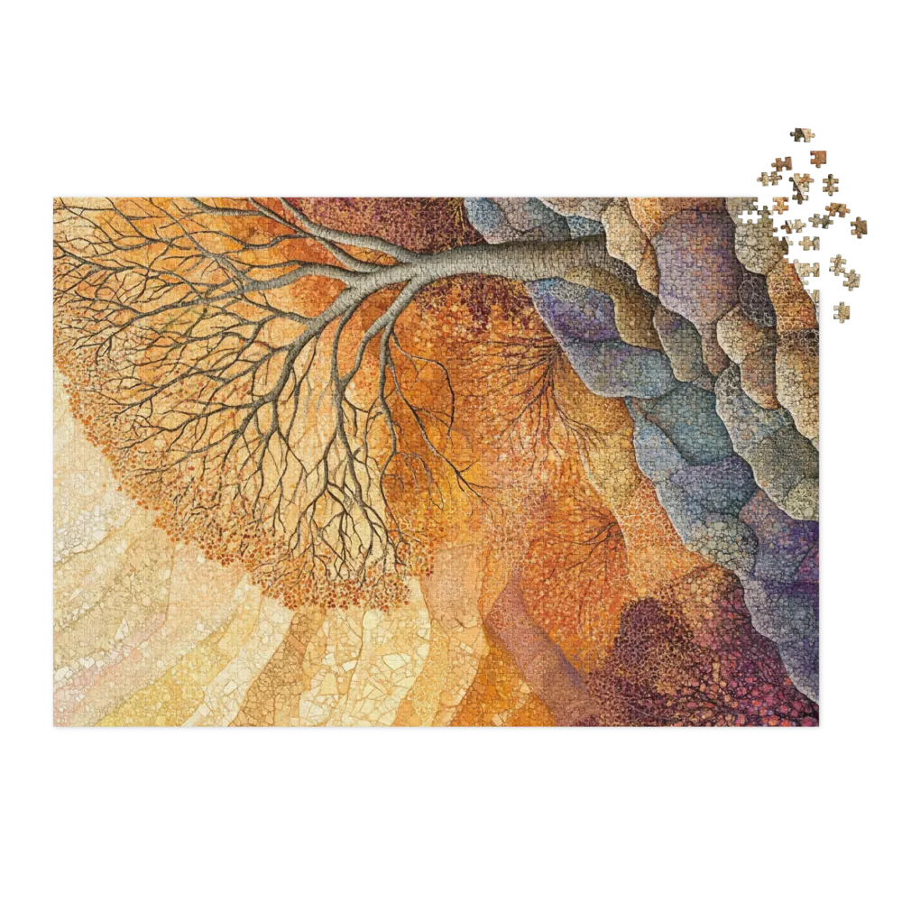 Golden Autumn Mosaic