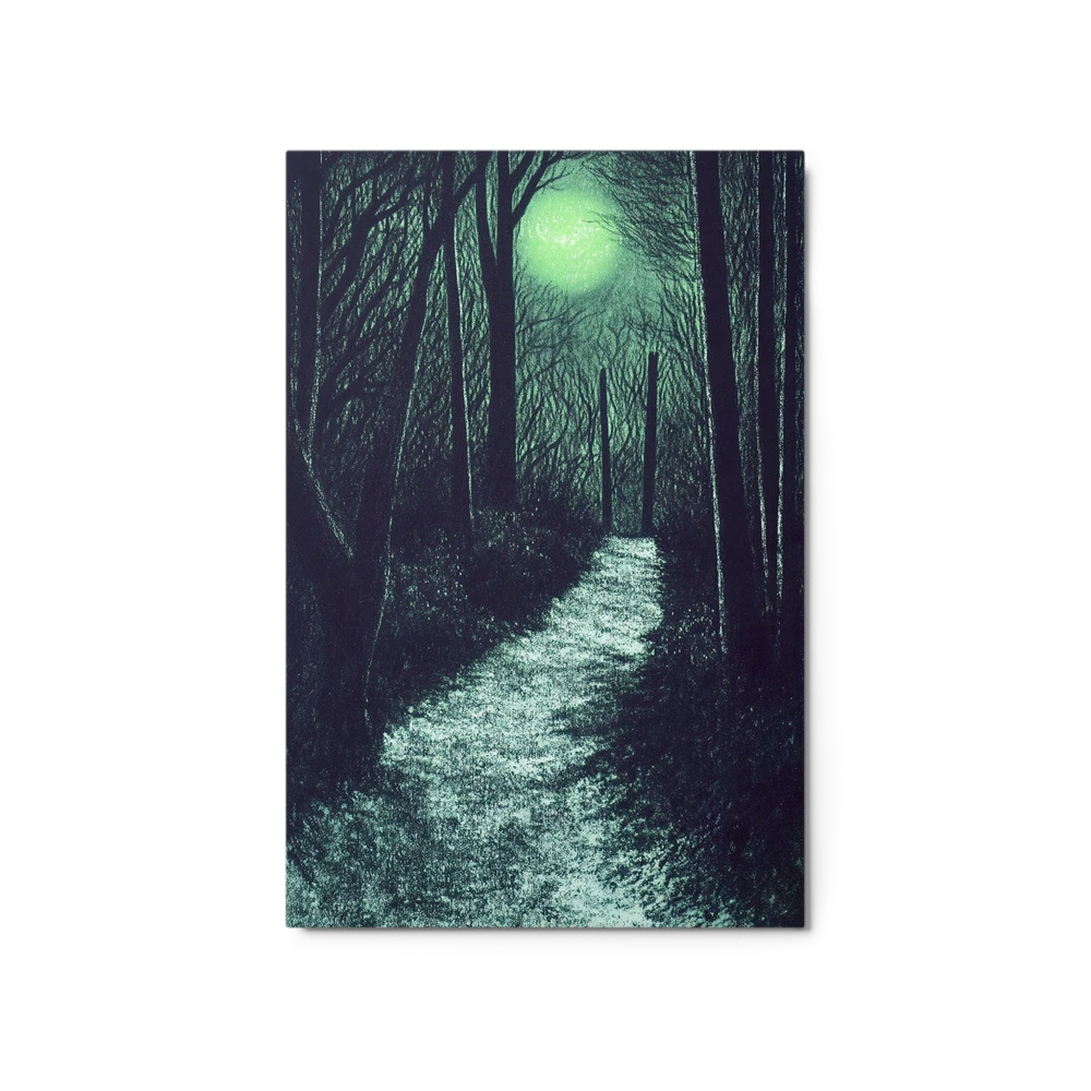 Moonlit Forest Path | Art Print