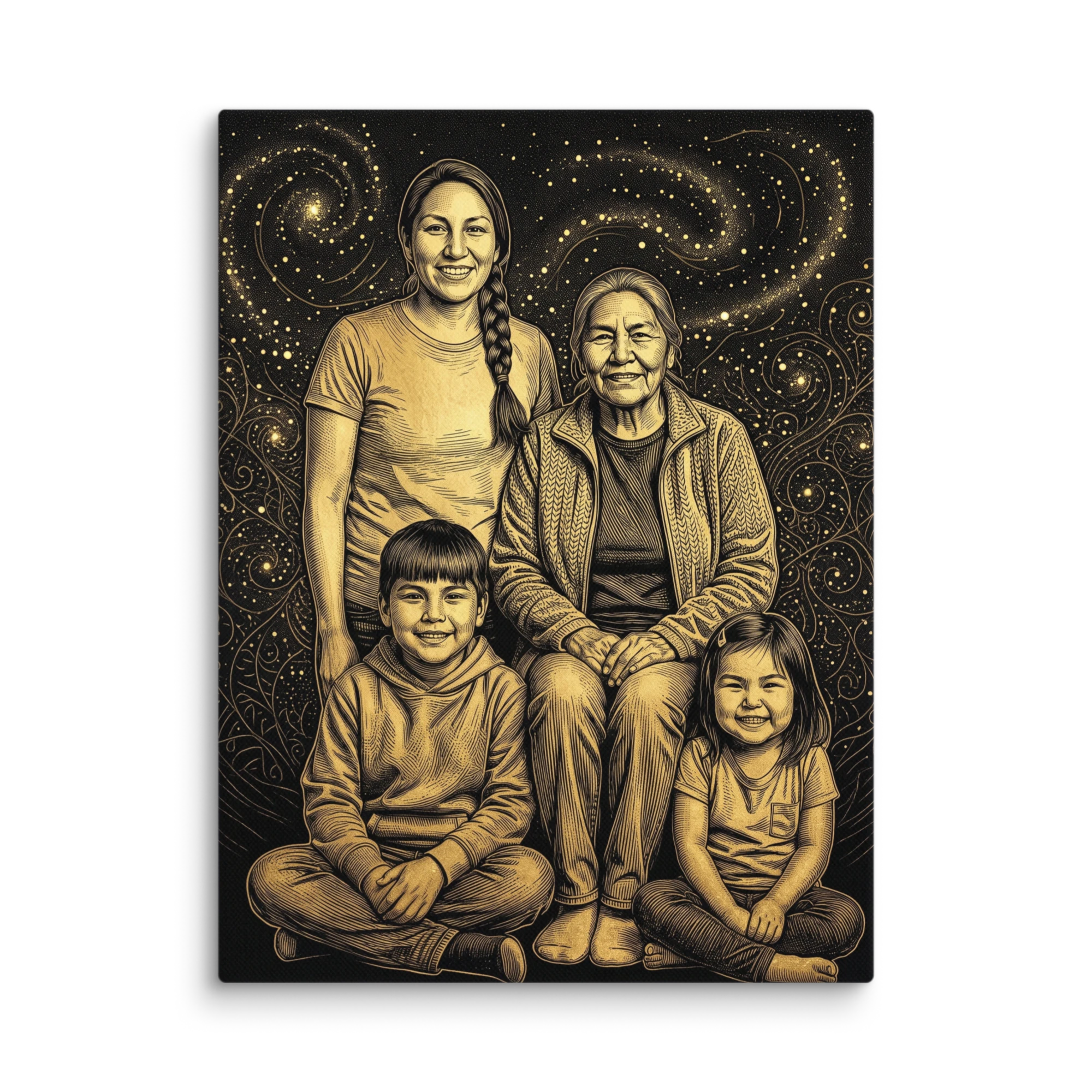 Family Portrait — Gilded Obsidian