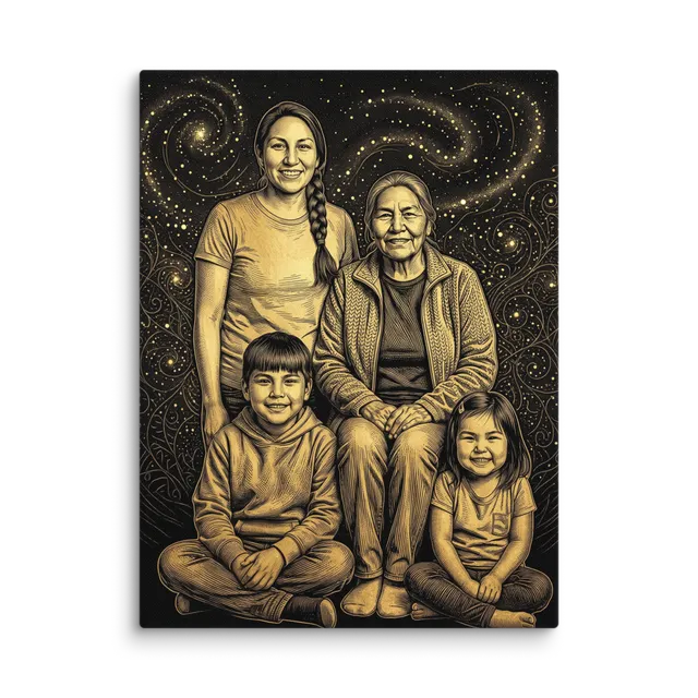 Family Portrait — Gilded Obsidian