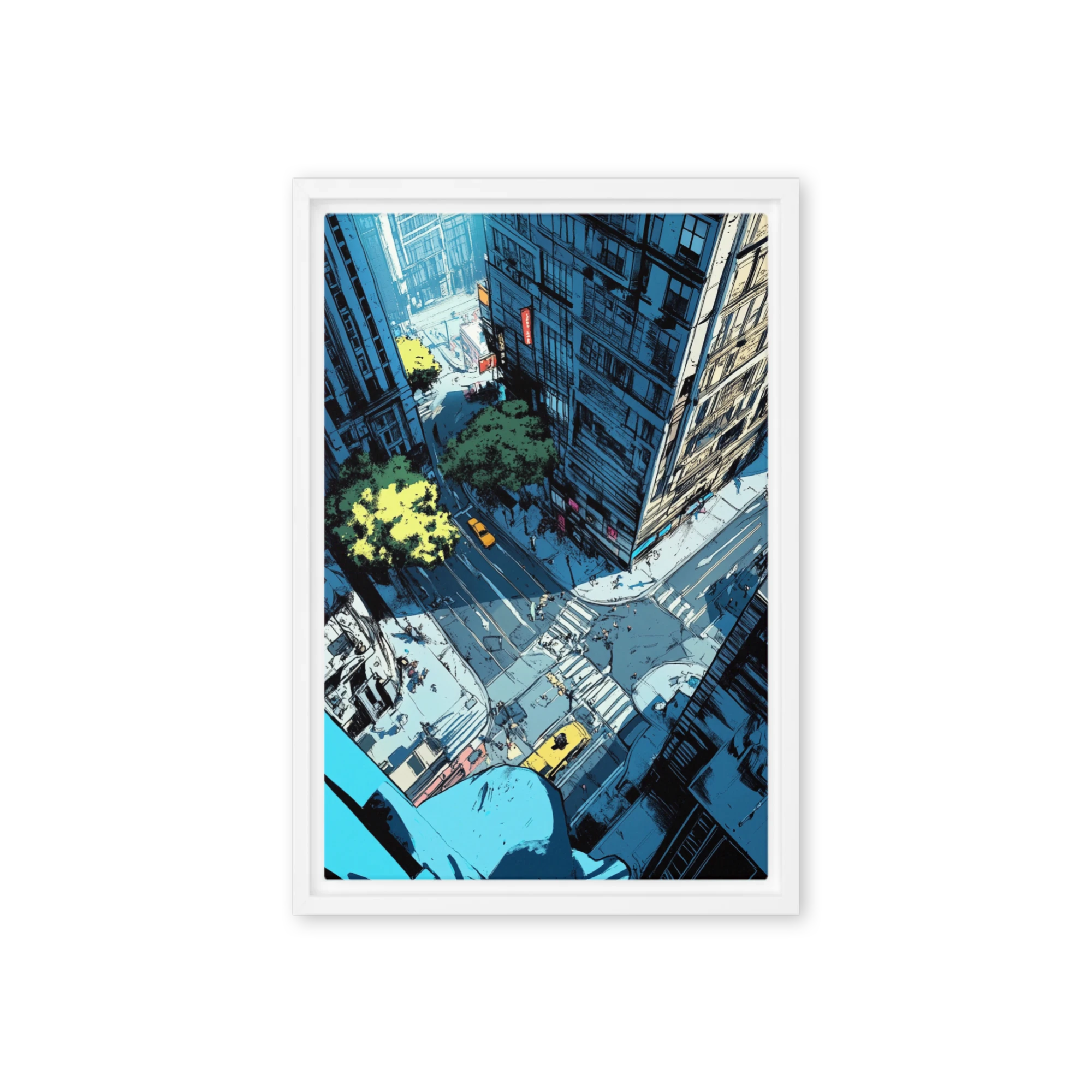 Blue City Streets | Art Print