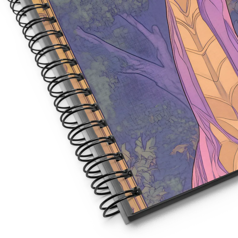Art Nouveau Giraffe Portrait 
 Spiral Notebook | 140 pages